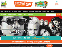 Tablet Screenshot of dudleyzoo.org.uk